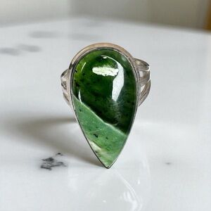 Chrome Chalcedony From Turkey Natural GemStone Ring Size 8